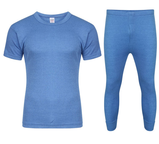 VOLLSTÄNDIGES SET BLAU MIT KURZÄRMELIGEM T-SHIRT 