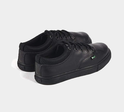 Kickers Tovni Sneak LTHR YM 113405 Trainers Black Teen UK 4