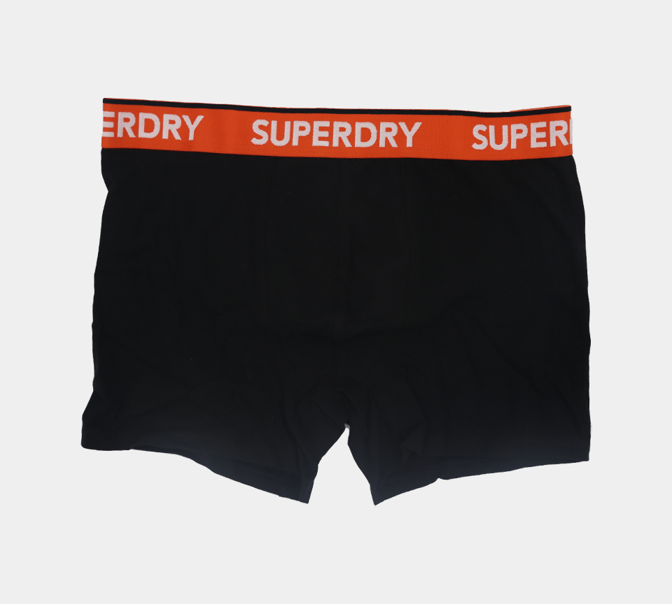 Superdry Coton Bio M3110082A 4IX Triple Pack Boxers Noir/Gris/Orange S-XL