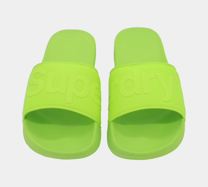 Superdry City Neon Pool Slides MF310020A 27Y Neon Green S-XL