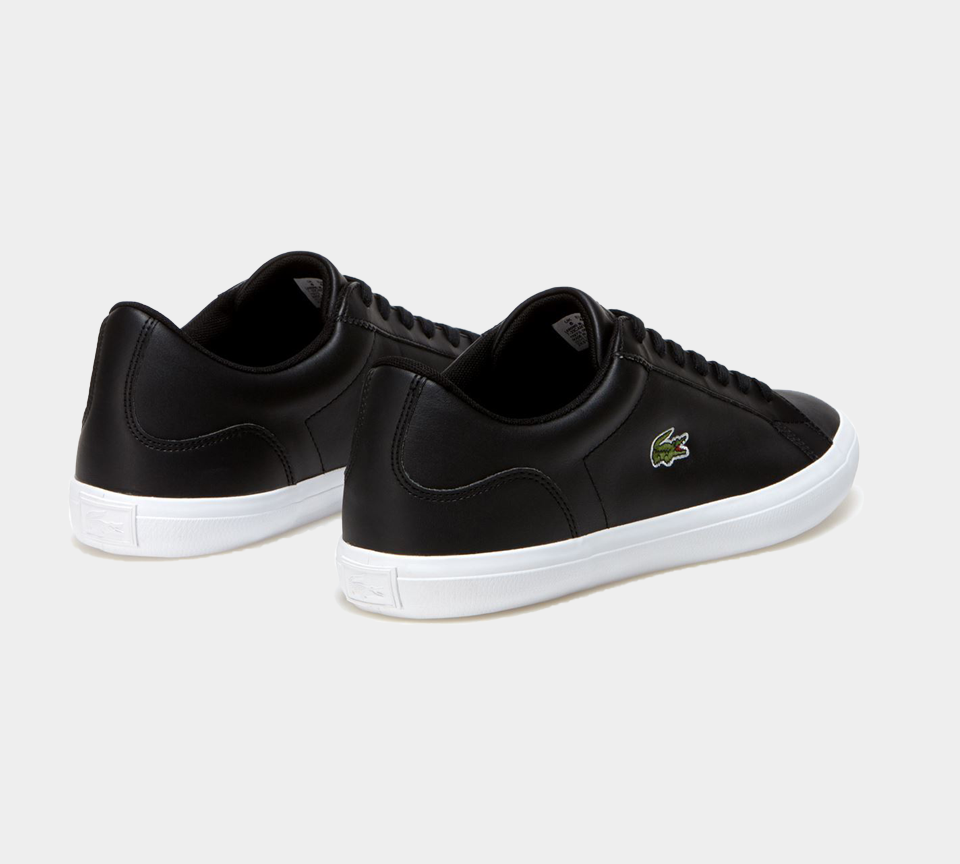 Lacoste Lerond Monochrome Leather 33CAM1032024 Trainers Black UK 6-11