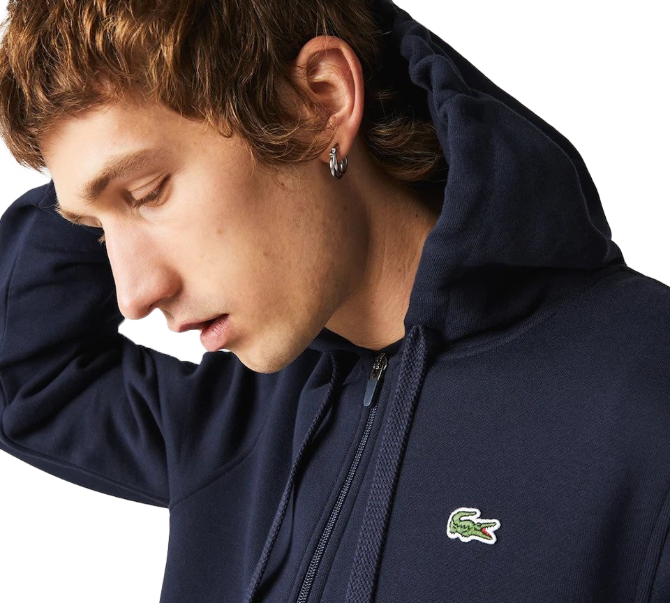 Lacoste Sport Lightweight Bi-Material SH1551 423 Kapuzenpullover Marineblau UK 3-8 (S-3XL)