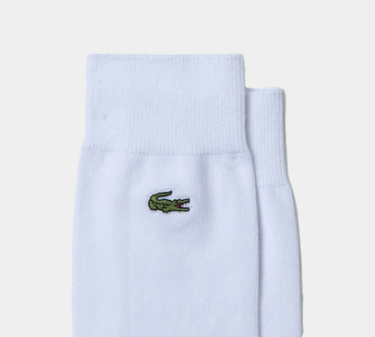 Lot de 3 paires de chaussettes Lacoste Cotton Blend RA4744 00 737 Blanc/Vert