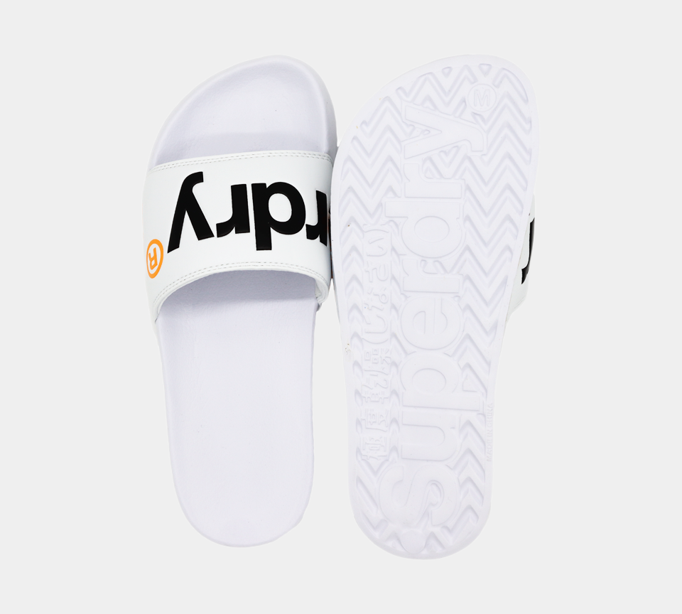 Superdry Classic Pool Slides MF310008A01C White S-XL