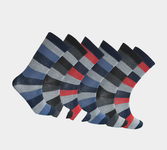 Mens Calvin Coloured Design M10567 Smart Suit Work Golf Cotton Blend Socks