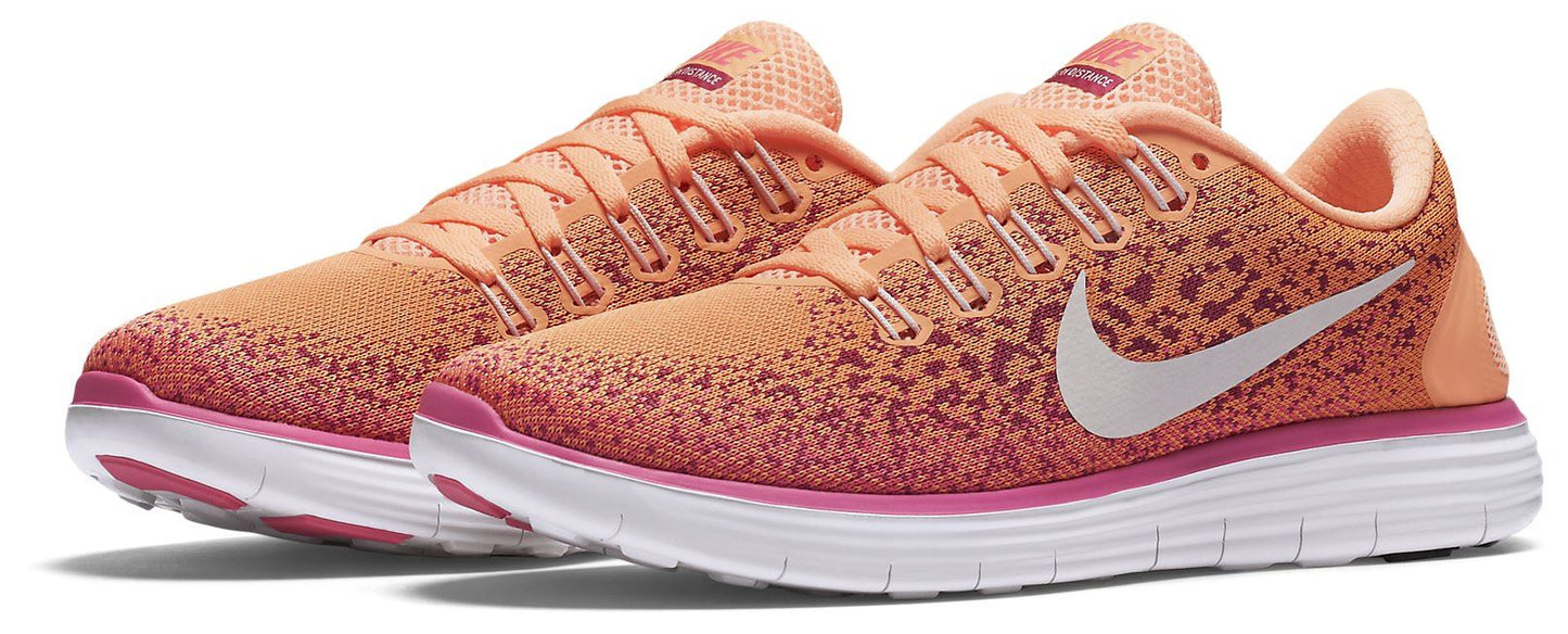 NIKE FREE RN DISTANCE 827116 800 WOORANGE & PINK