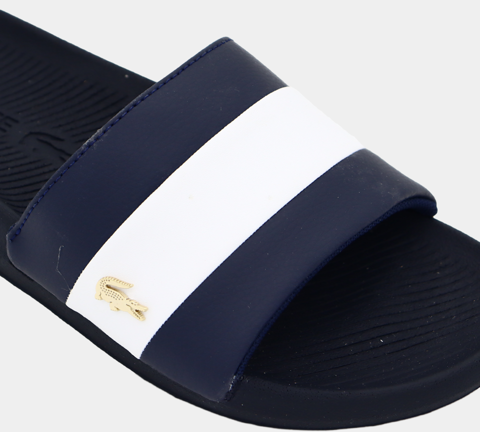 Lacoste Slide Croco 120 3 US CMA 7-39CMA0061092 MARINE / BLANC UK 6