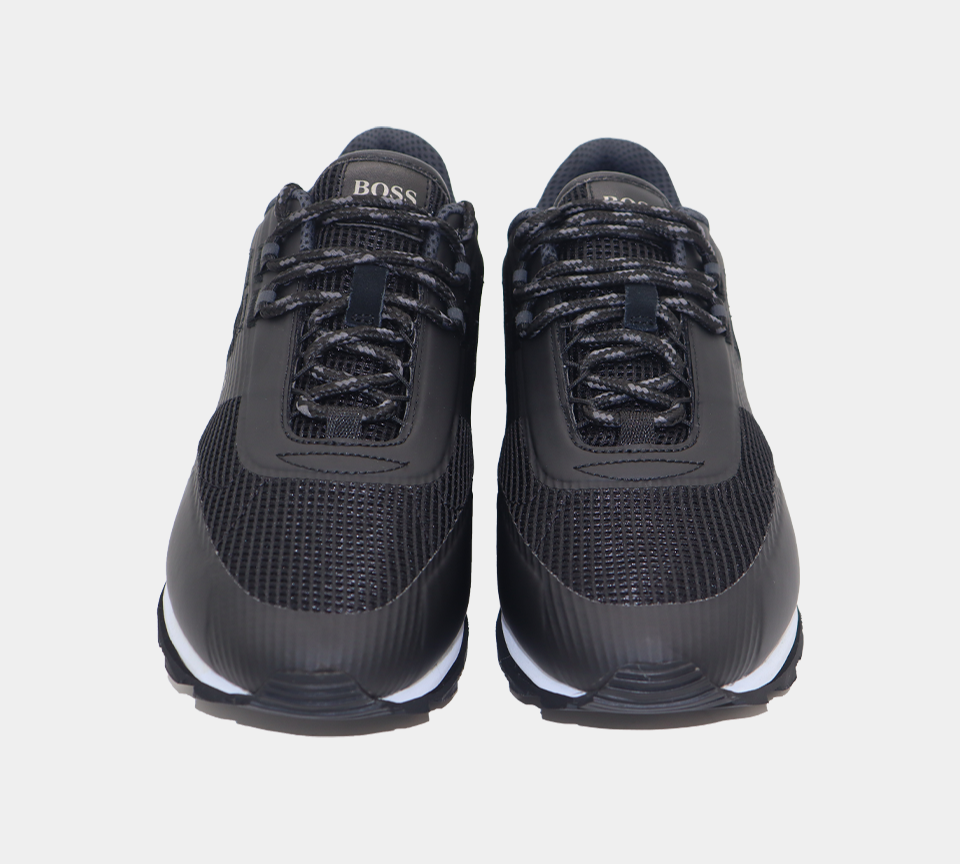 Hugo Boss Parkour Runn Hybrid 50455306 001 Trainers Black UK 6-11