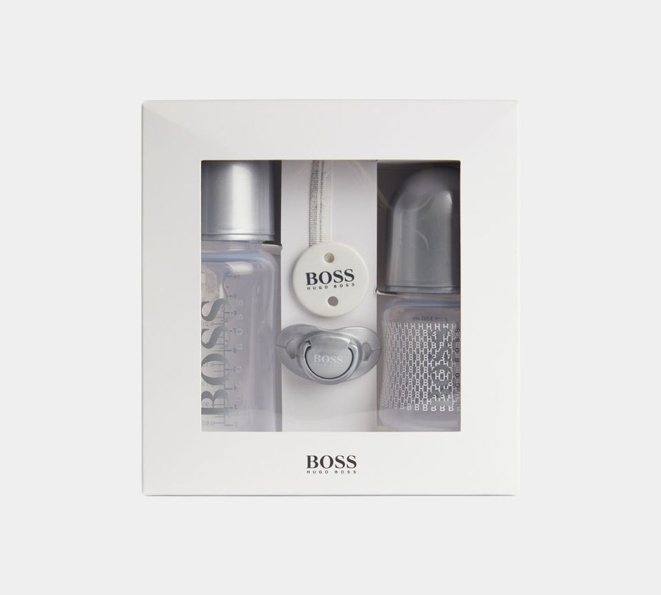 Hugo Boss Baby Bottle and Dummy Set