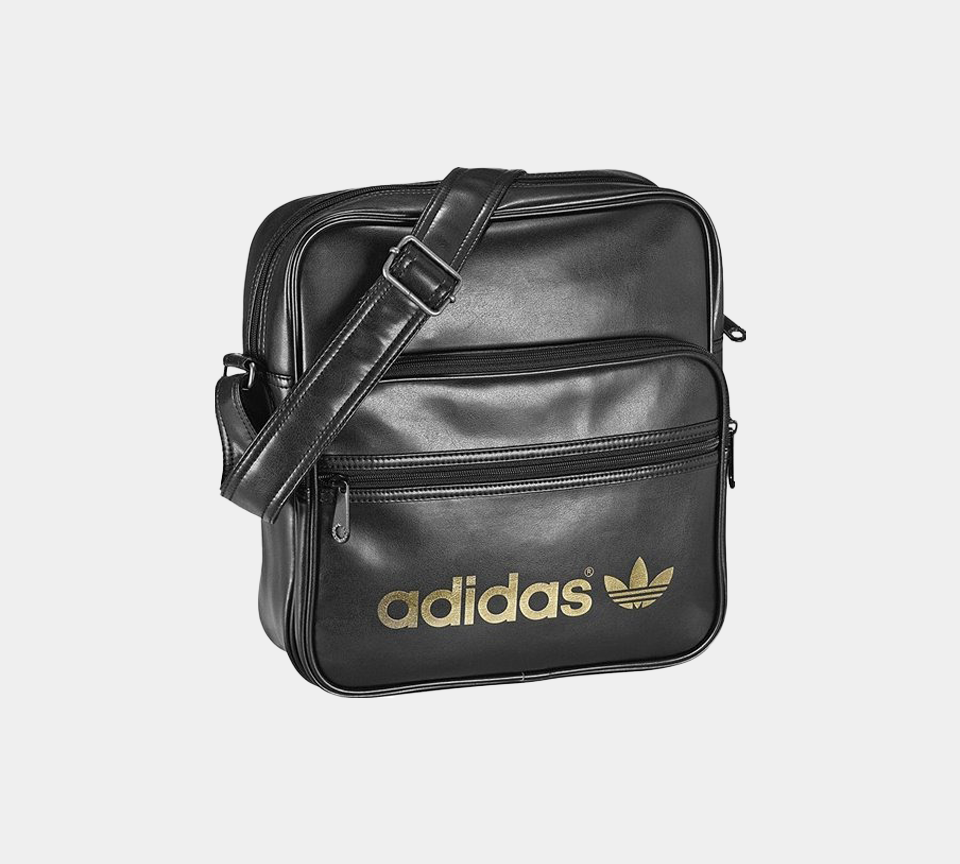 Adidas Originals Retro AC Sir W68183 Sac de sport avec bandoulière Noir/Or Taille unique