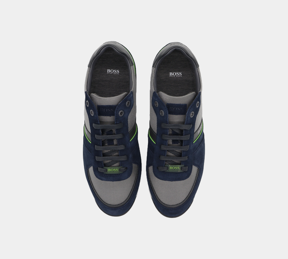 Hugo Boss Glaze Trainer 50407903463 Trainer Navy UK UK 5-11