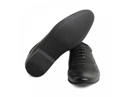 BASE London Galactic Waxy Black Shoes UK 6