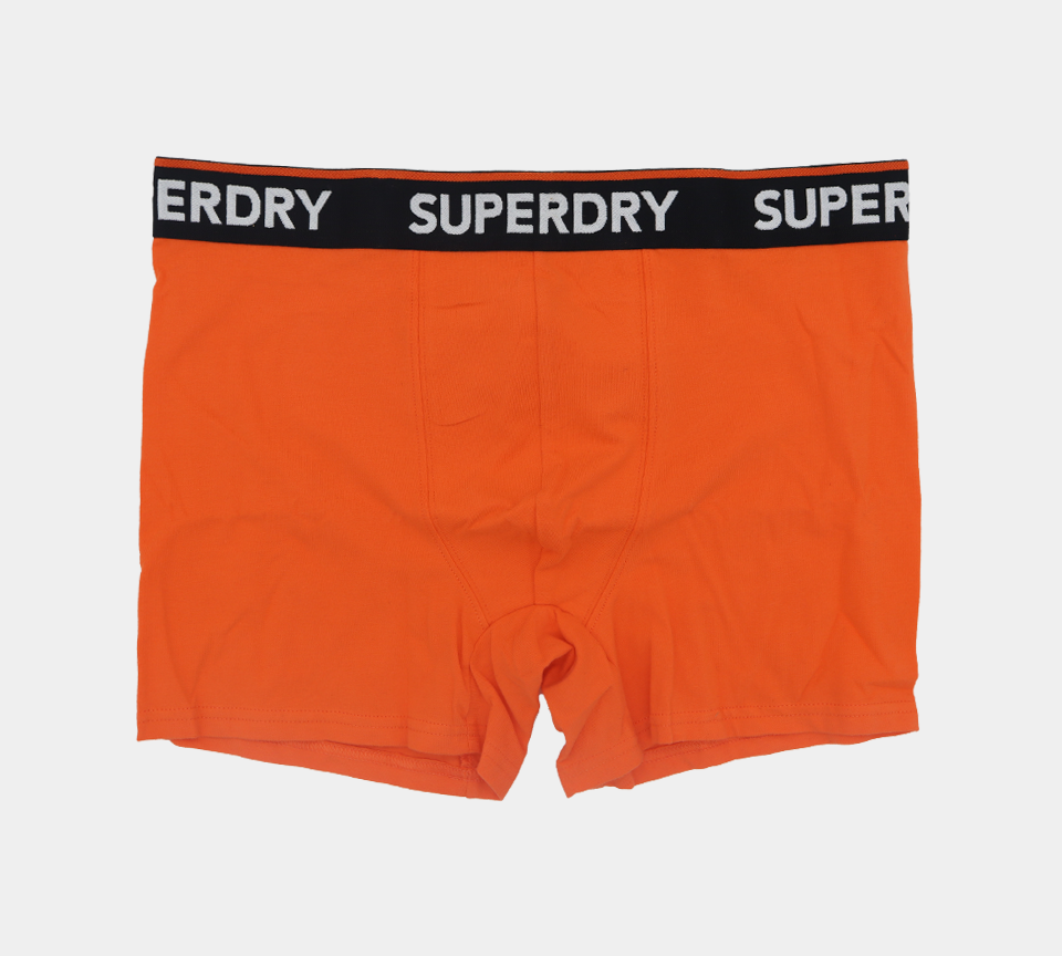 Superdry Coton Bio M3110082A 4IX Triple Pack Boxers Noir/Gris/Orange S-XL