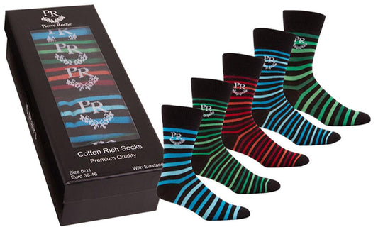 40B451 Striped  5 Pairs