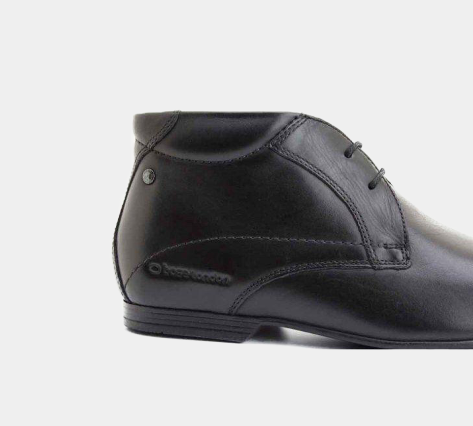 BASE London Orbit Waxy Black Shoes UK 6