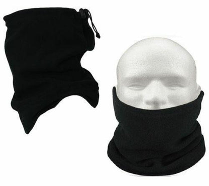 Halswärmer Winter Snoob Tube Thermal Fleece Motorrad Fahrradmaske Unisex Schwarz Einheitsgröße