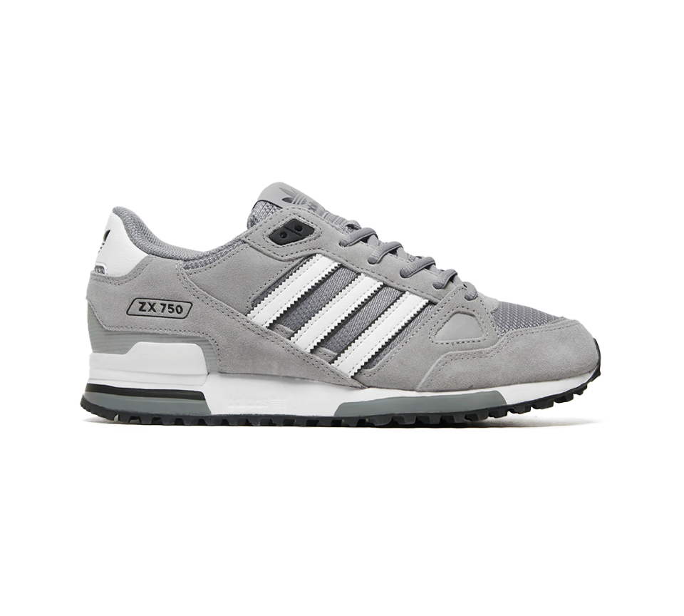 Adidas ZX750 GW5529 Baskets Gris Chiné/Core Noir/Footwear Blanc UK 7-12