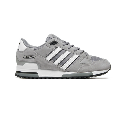 Adidas ZX750 GW5529 Baskets Gris Chiné/Core Noir/Footwear Blanc UK 7-12