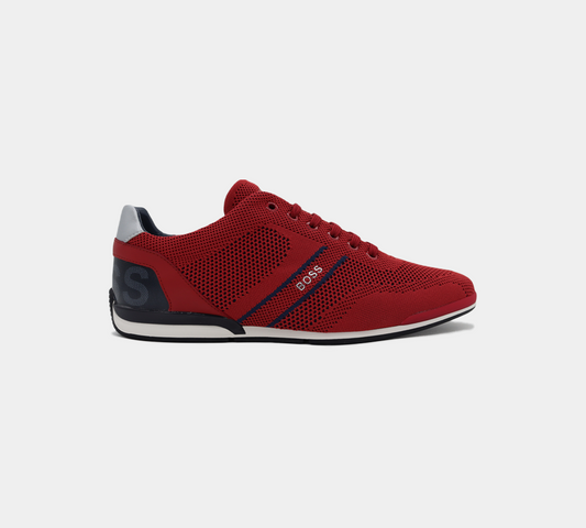 Hugo Boss Saturn Lowp Mx 50432830 610 Trainers Red UK 6
