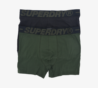 Superdry 2-Pack M3110001A1SD Organic Cotton Boxers Khaki S-XL