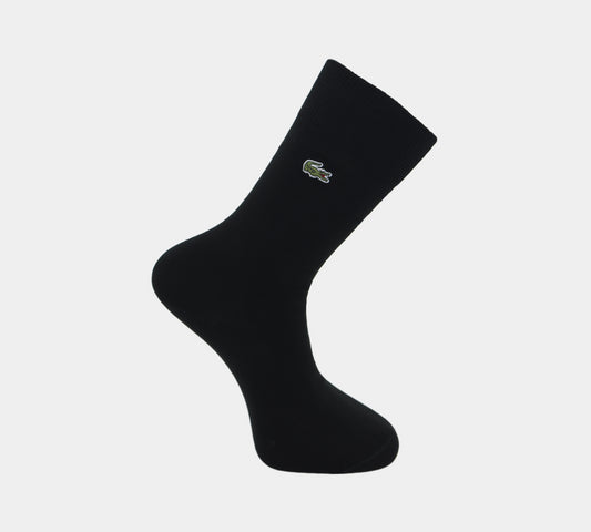 Lacoste Chaussettes longues en jersey de coton mélangé pour hommes RA7805 00 031 Noir UK 3.5-11