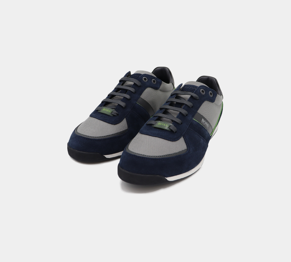 Hugo Boss Glaze Trainer 50407903463 Trainer Navy UK UK 5-11