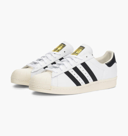 Adidas Superstar 80s G61070 Trainer Weiß/Schwarz/Kreide UK 6,5-11
