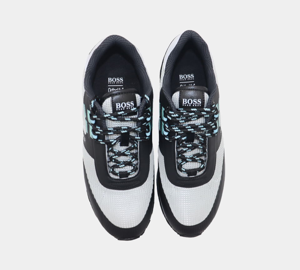 Hugo Boss Parkour Runn Hybrid 50455306060 Trainers Open Grey UK 6-11