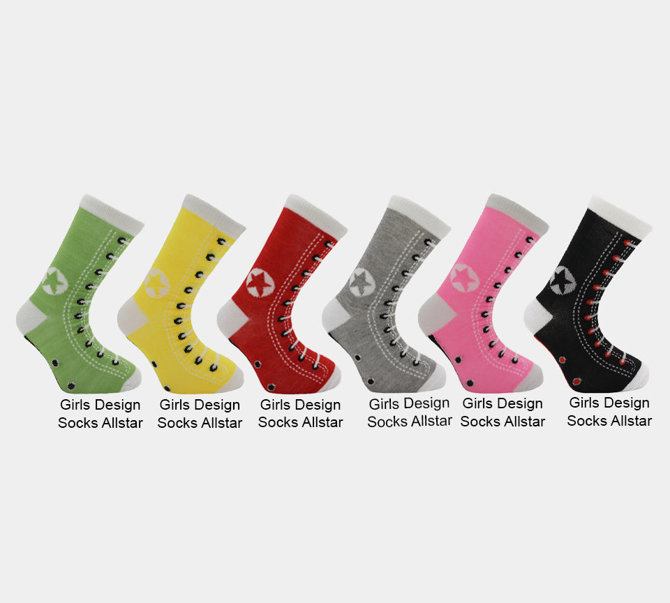 Con Star Girl's Design All Star Socks