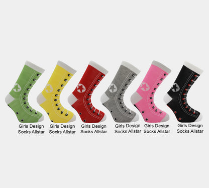 Con Star Girl's Design All Star Socks
