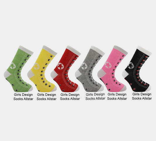 Con Star Girl's Design All Star Socks