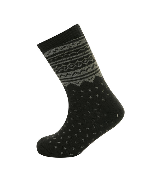 MENS 4.7 TOG THERMAL FLEECE SHERPA LINING SLIPPER GRIPPER SOCKS Navy