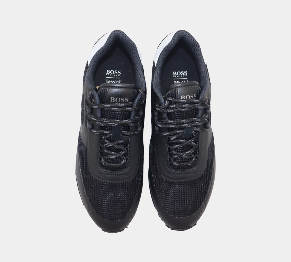 Hugo Boss Parkour Runn Hybrid 50455306 001 Trainers Black UK 6-11