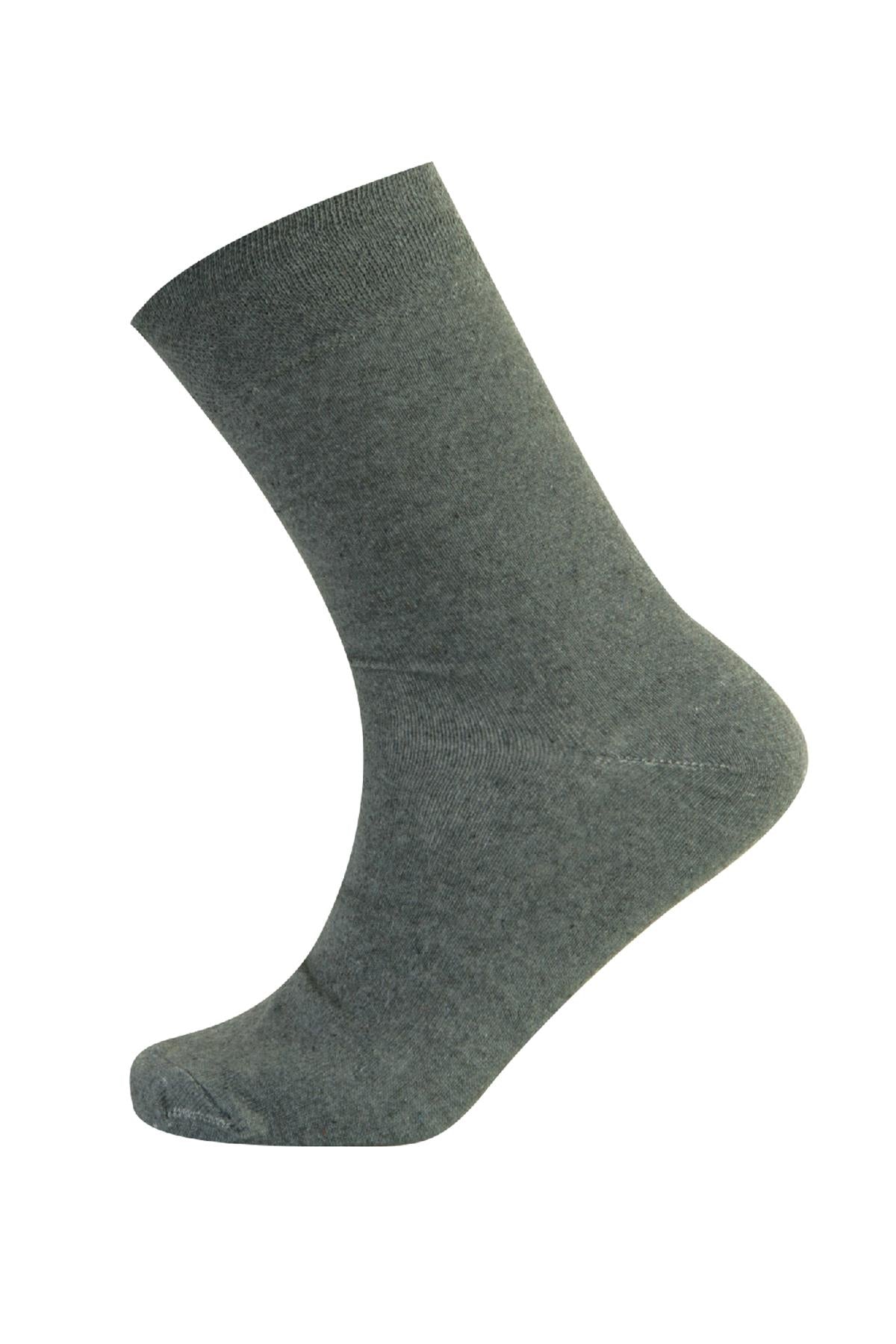 Mens Non Elastic Diabetic Socks M10524 GREY/BLUE