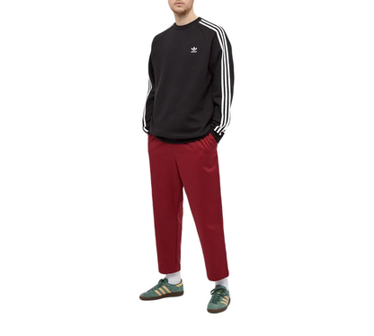 Adidas 3-Stripe Crew Fleeceback Jersey Sweatshirt