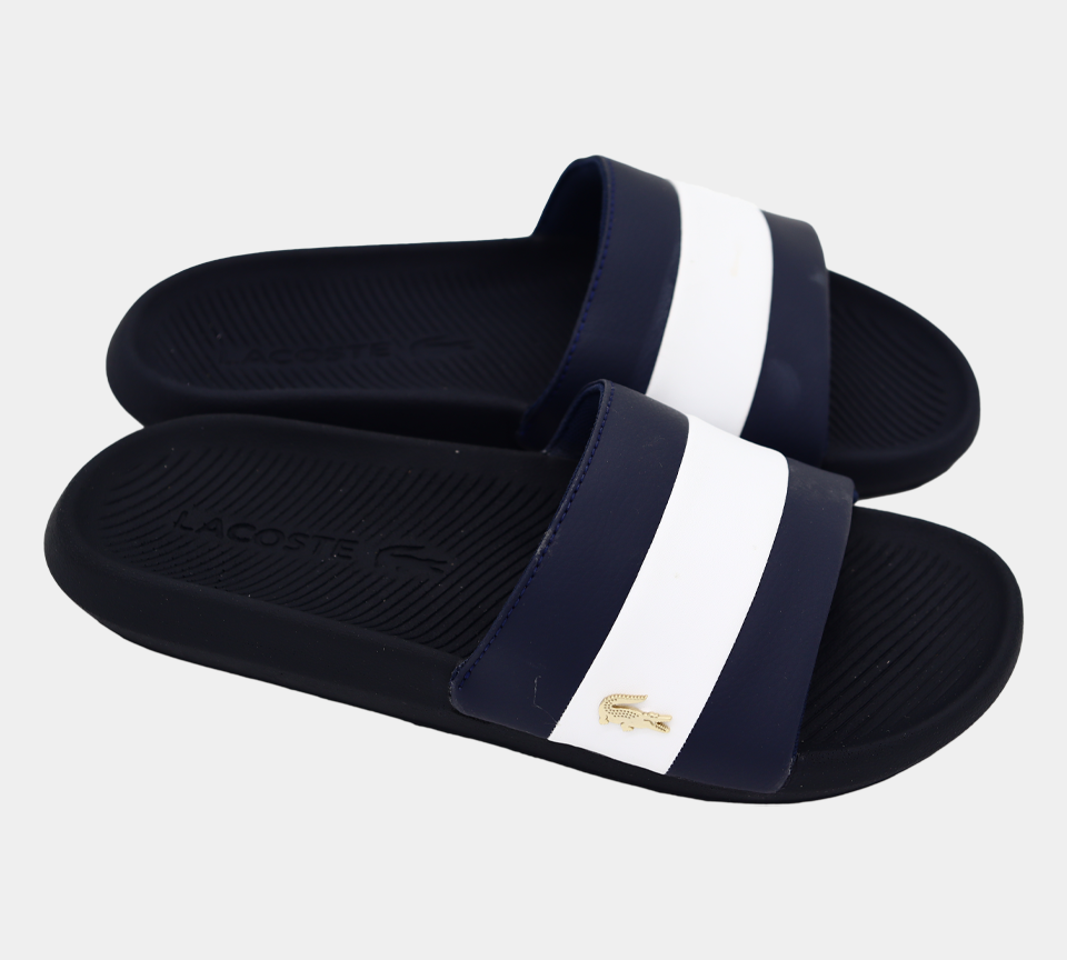 Lacoste Slide Croco 120 3 US CMA 7-39CMA0061092 MARINE / BLANC UK 6