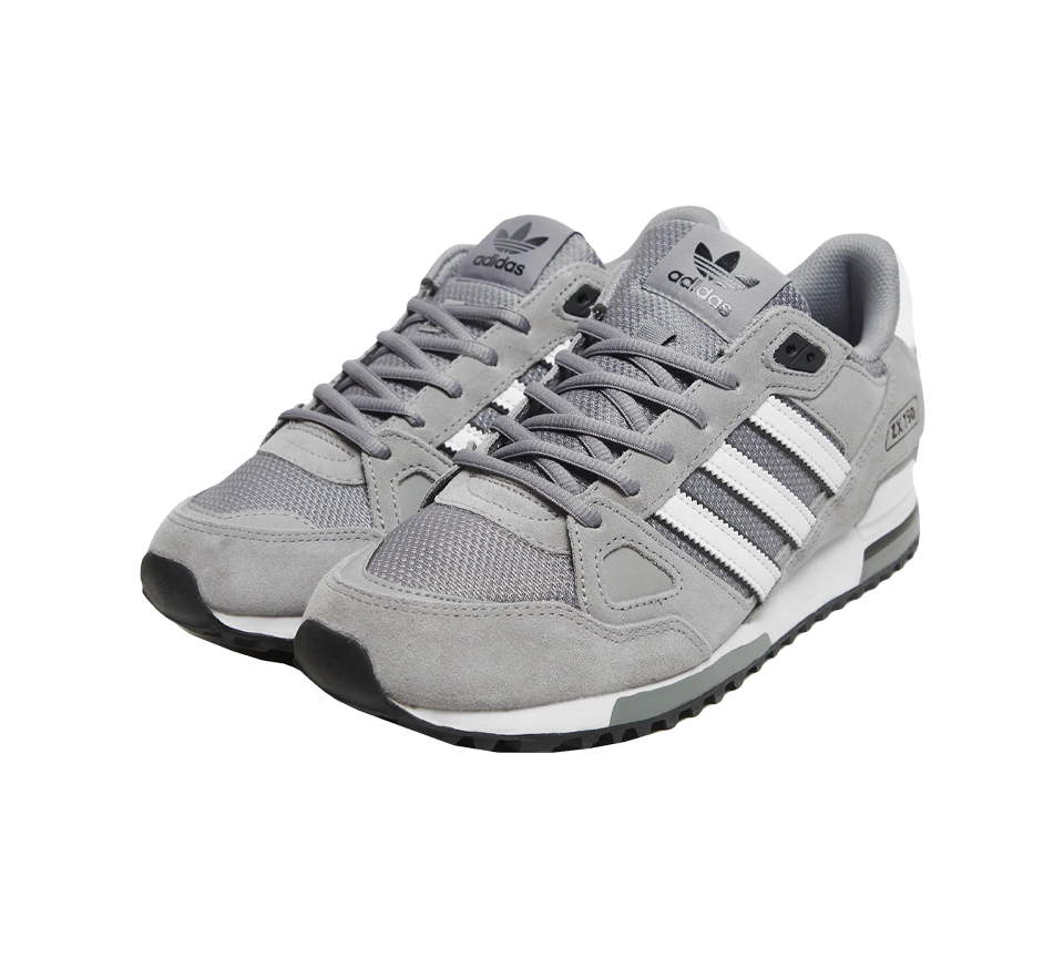 Adidas ZX750 GW5529 Baskets Gris Chiné/Core Noir/Footwear Blanc UK 7-12