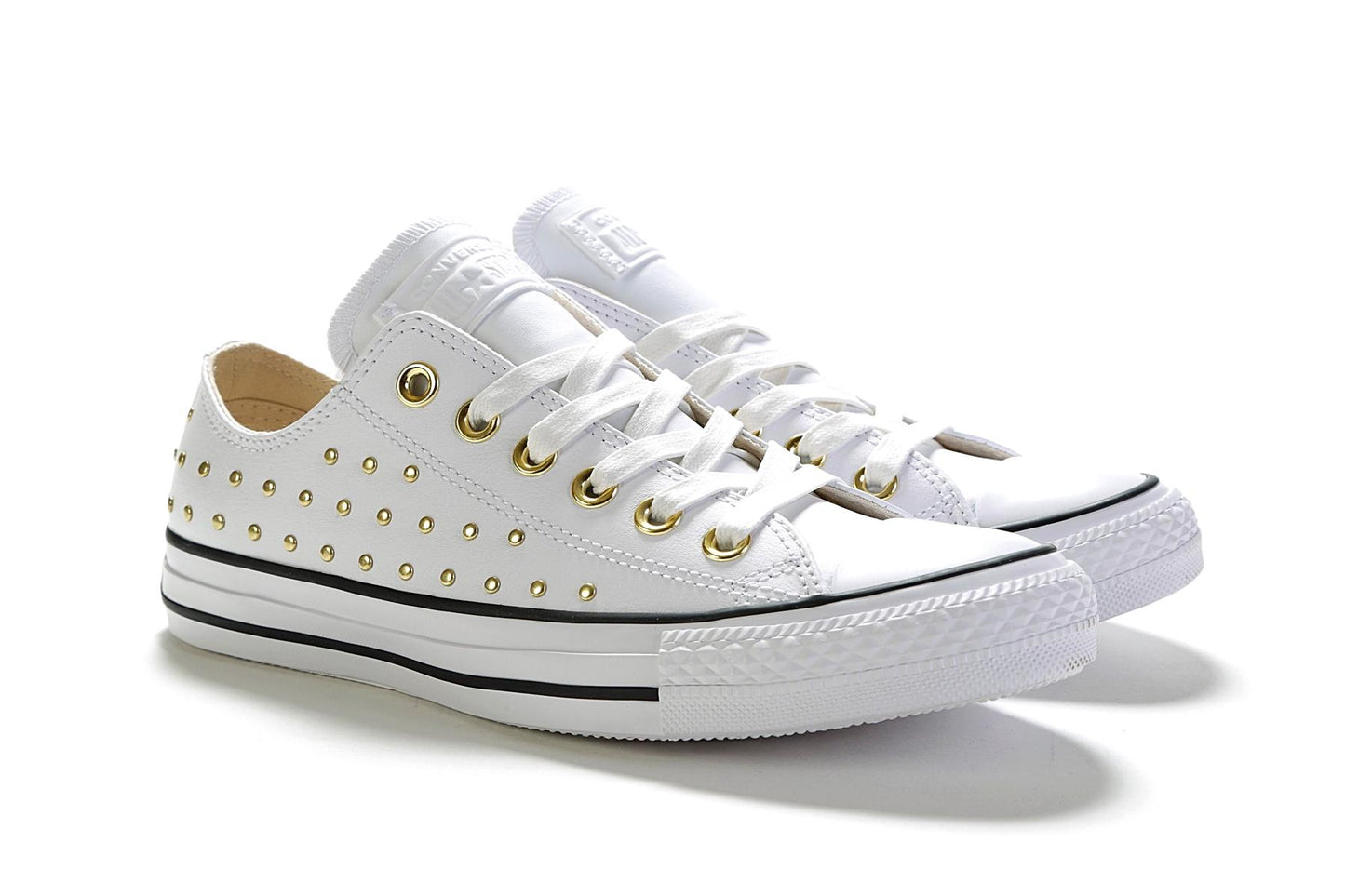 Converse CTAS OX 561684C Weiß/Gold Damen UK 3-8