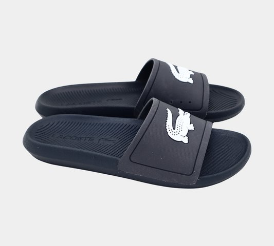 Lacoste Croco Slides 7-37CMA0018092 Navy/White UK 7-11