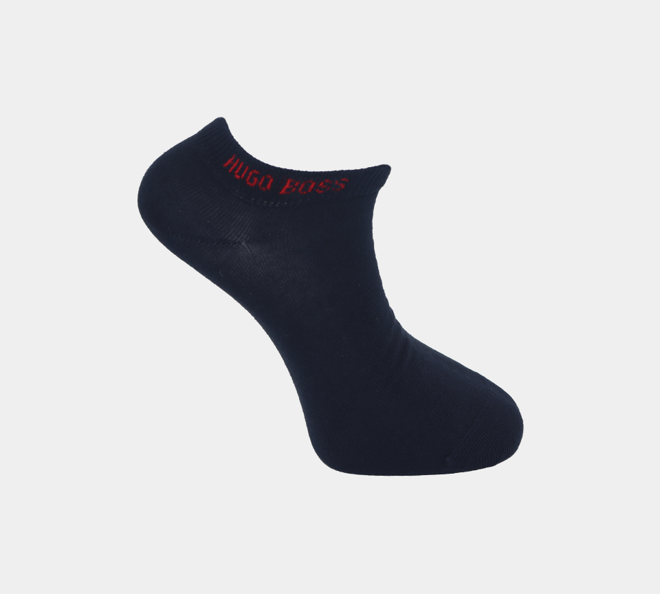 Hugo Boss 50428744 405 Knöchelsocken, Marineblau/Rot, UK 5,5–8/8,5–11