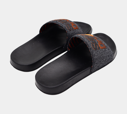 Superdry Lineman Pool Slides MF3103STW2J Noir/Orange S-XL
