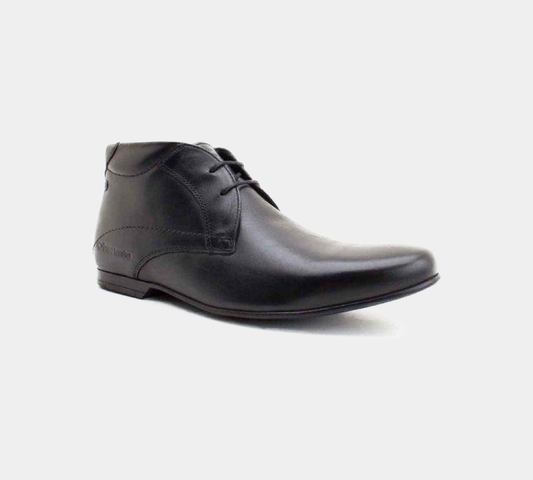 BASE London Orbit Waxy Black Casual Formal Suit Shoes UK