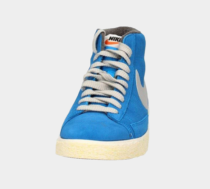 NIKE BLAZER MID PRM VNTG SUEDE BLUE/GREY 538282 401