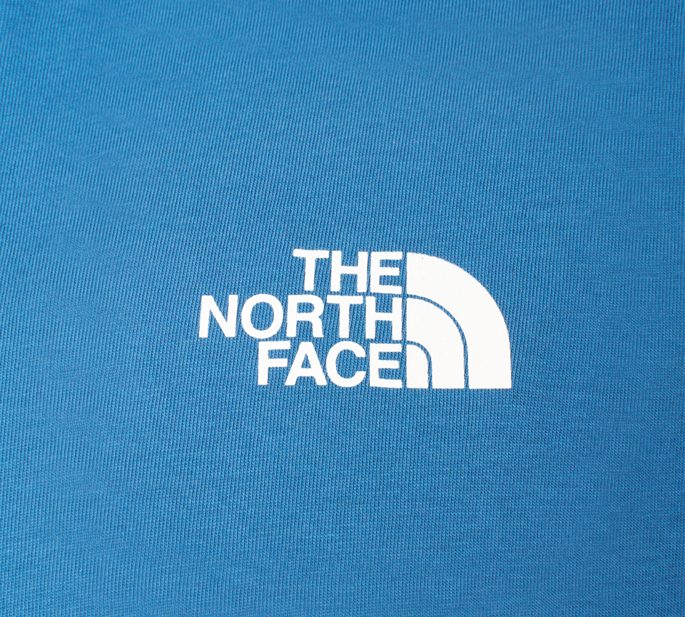 The North Face Simple Dome Cotton Logo Sports T-Shirt Top - Blue