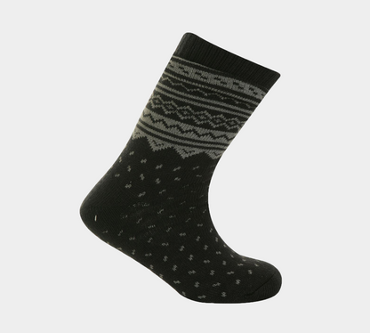 1 Paar M10785 HERREN 4,7 TOG THERMALFLEECE SHERPA-FUTTER SLIPPER GRIPPER SOCKEN – Marineblau 
