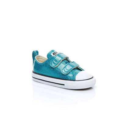 Converse 761953C Chuck Taylor All Star 2V Glitter Ox Rapid Teal Synthetik Baby 