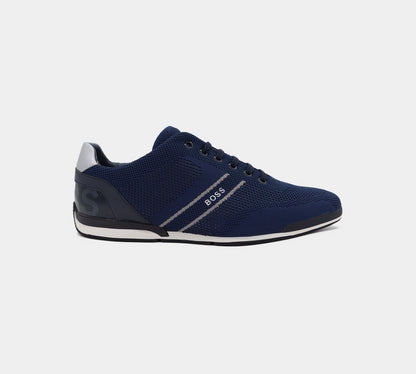 Hugo BOSS  Saturn_Lowp_knlg 50432830 401 Trainers Navy UK 5-9