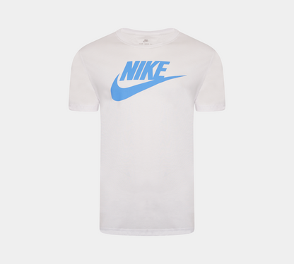 Men's Nike Logo Sports T-Shirt Top White S-2XL