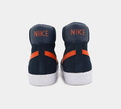 Nike Blazer Mid Vintage (GS) Unisexe Marine/Orange UK 3-5.5