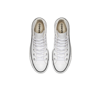 Converse Chuck Taylor All Star Platform Leather 561676C Shoes White UK 3-8